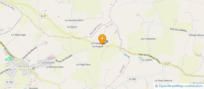 localisation de l'entreprise MONSIEUR DOMINIQUE DEPEZEVILLE  RONCEY
