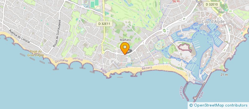 localisation de l'entreprise MONSIEUR DOMINIQUE DEROFF à AGDE