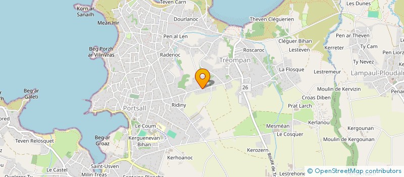 localisation de l'entreprise MONSIEUR DOMINIQUE DERRIEN  PLOUDALMEZEAU