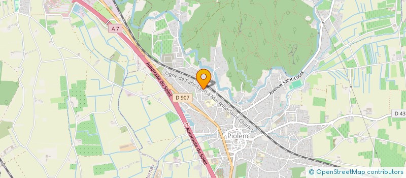 localisation de l'entreprise MONSIEUR DOMINIQUE DERUD  PIOLENC