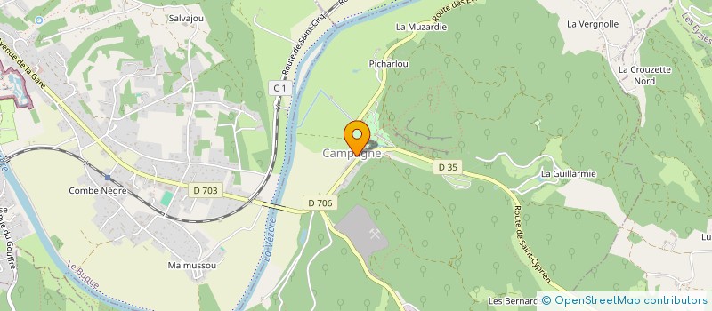 localisation de l'entreprise MONSIEUR DOMINIQUE DEU  JOURNIAC