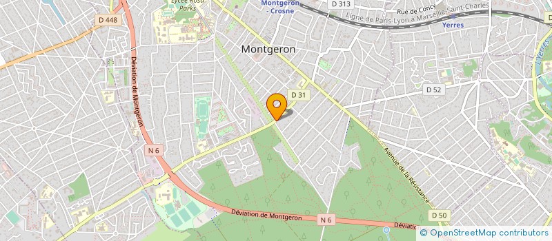 localisation de l'entreprise MONSIEUR DOMINIQUE DEVALLE à MONTGERON