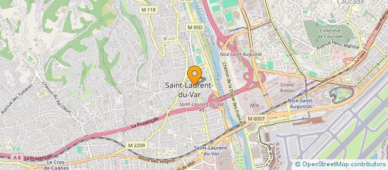 localisation de l'entreprise MONSIEUR DOMINIQUE DEVAUX à SAINT-LAURENT-DU-VAR