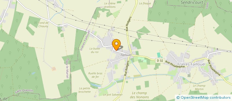 localisation de l'entreprise MONSIEUR DOMINIQUE DIEVAL à FRIERES-FAILLOUEL