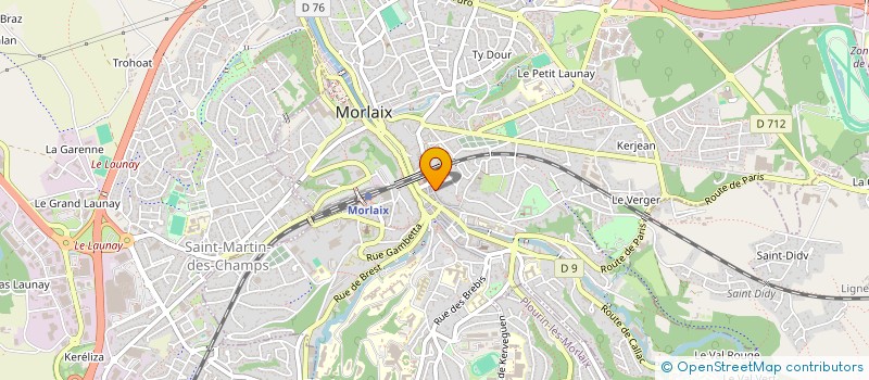 localisation de l'entreprise MONSIEUR DOMINIQUE DIGNE  MORLAIX