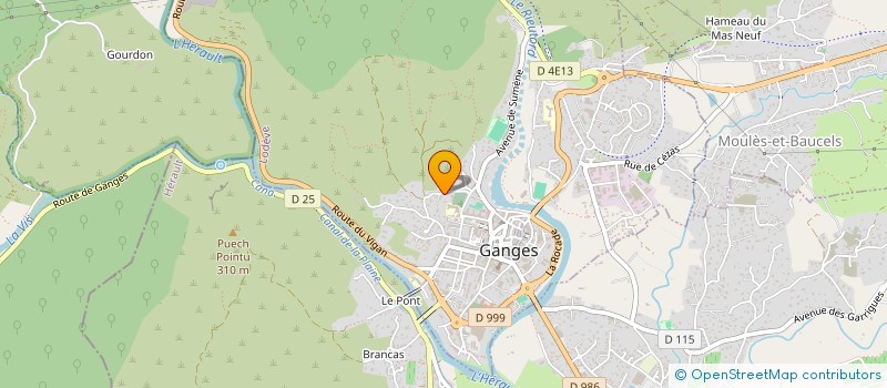 localisation de l'entreprise MONSIEUR DOMINIQUE DIGOUT à GANGES