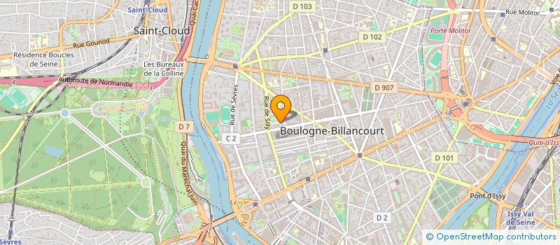 localisation de l'entreprise MONSIEUR DOMINIQUE DITTIERE  BOULOGNE-BILLANCOURT