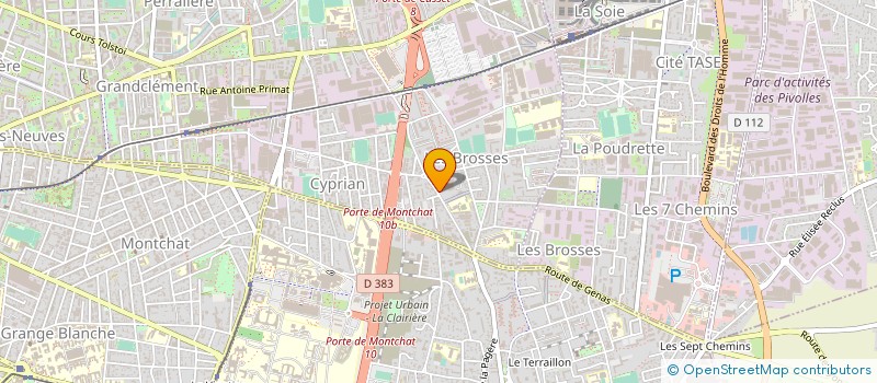 localisation de l'entreprise MONSIEUR DOMINIQUE DOERR  VILLEURBANNE