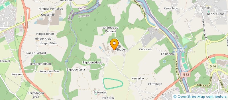 localisation de l'entreprise MONSIEUR DOMINIQUE DOMESOR  SAINT-THEGONNEC LOC-EGUINER