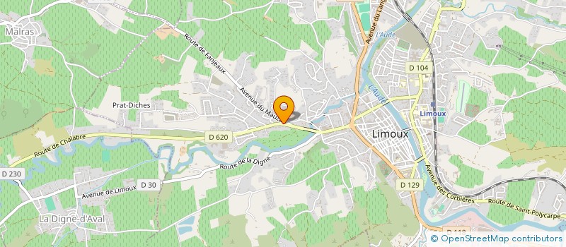 localisation de l'entreprise MONSIEUR DOMINIQUE DOMPER  LIMOUX