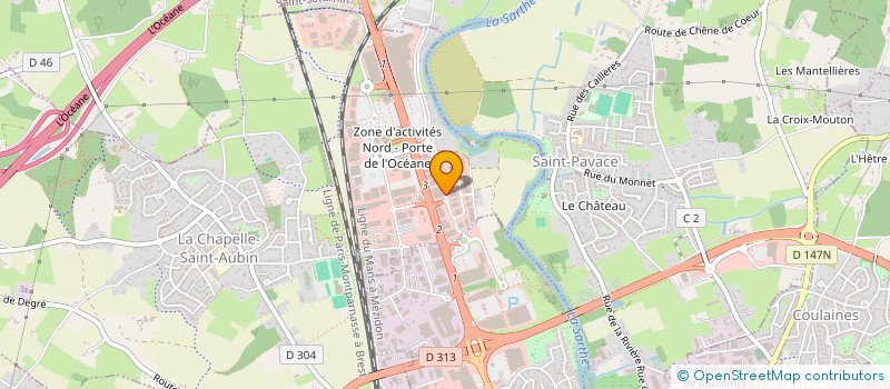 localisation de l'entreprise MONSIEUR DOMINIQUE DORIZE  LA CHAPELLE-SAINT-AUBIN