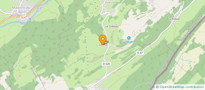 localisation de l'entreprise MONSIEUR DOMINIQUE DORNIER  HAUTERIVE-LA-FRESSE