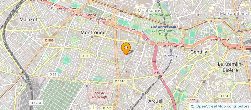 localisation de l'entreprise MONSIEUR DOMINIQUE DOULAIN à MONTROUGE