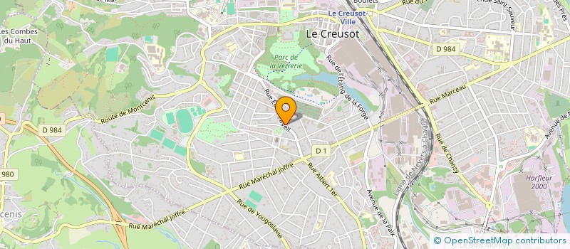 localisation de l'entreprise MONSIEUR DOMINIQUE DRAGO  LE CREUSOT