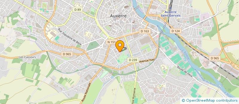 localisation de l'entreprise MONSIEUR DOMINIQUE DRILLON à AUXERRE