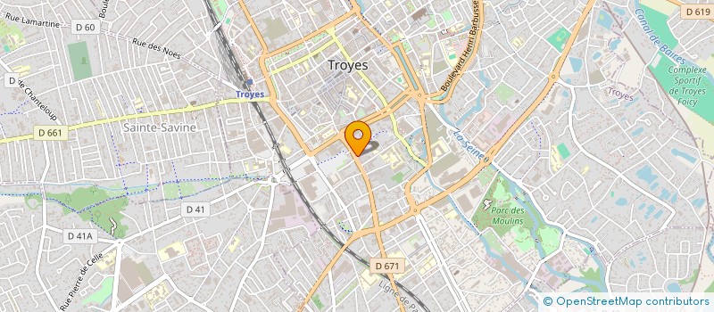 localisation de l'entreprise MONSIEUR DOMINIQUE DRUJON à TROYES