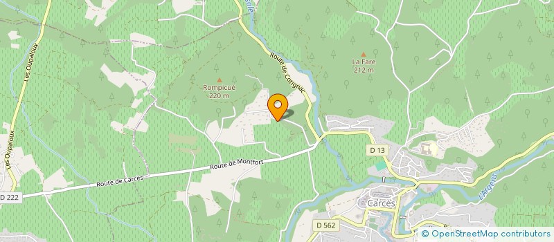 localisation de l'entreprise MONSIEUR DOMINIQUE DUBAUX  ENTRECASTEAUX