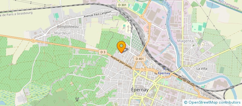 localisation de l'entreprise MONSIEUR DOMINIQUE DUBOIS à EPERNAY