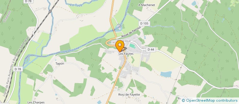 localisation de l'entreprise MONSIEUR DOMINIQUE DUBOIS à PARCOUL-CHENAUD