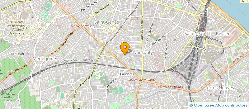 localisation de l'entreprise MONSIEUR DOMINIQUE DUBOURDIEU  BORDEAUX