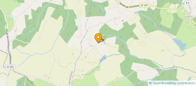 localisation de l'entreprise MONSIEUR DOMINIQUE DUFAU  GUERIN