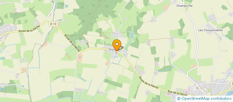 localisation de l'entreprise MONSIEUR DOMINIQUE DUFOUR  LUCHE-PRINGE