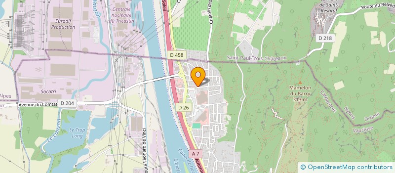 localisation de l'entreprise MONSIEUR DOMINIQUE DUFRESNE  BOLLENE