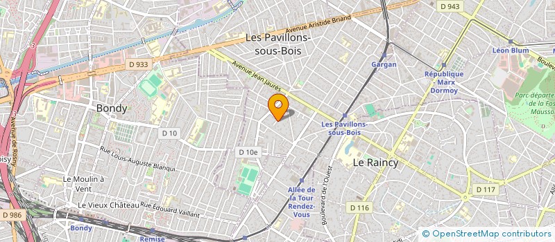 localisation de l'entreprise MONSIEUR DOMINIQUE DUMAS à LES PAVILLONS-SOUS-BOIS