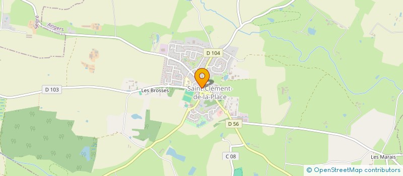 localisation de l'entreprise MONSIEUR DOMINIQUE DUMEZ  BECON-LES-GRANITS