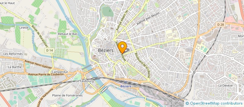 localisation de l'entreprise MONSIEUR DOMINIQUE DUMONT à BEZIERS