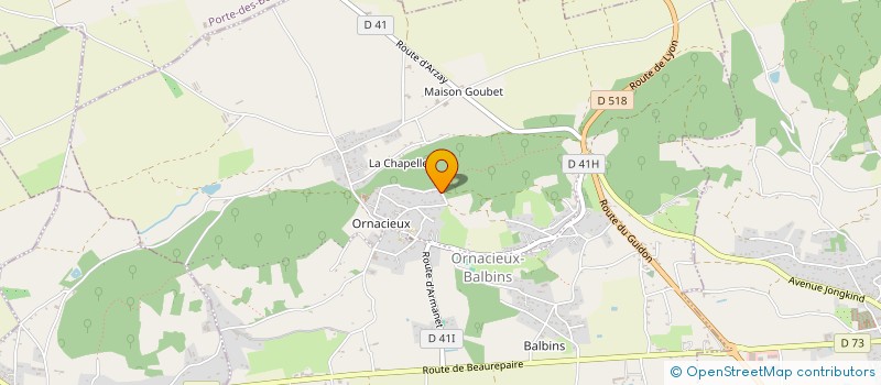 localisation de l'entreprise MONSIEUR DOMINIQUE DUPERRAY  ORNACIEUX-BALBINS