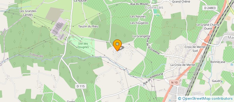 localisation de l'entreprise MONSIEUR DOMINIQUE DUPLACIEUX  CUBNEZAIS