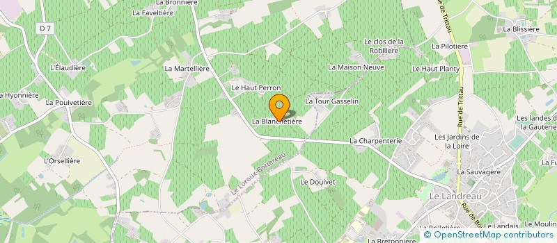 localisation de l'entreprise MONSIEUR DOMINIQUE DUPONT à LE LOROUX-BOTTEREAU