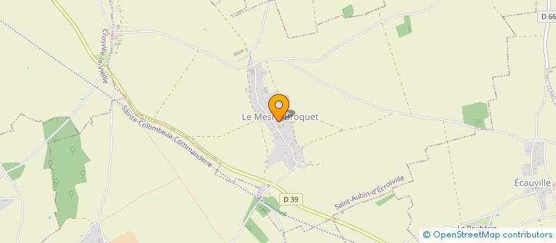 localisation de l'entreprise MONSIEUR DOMINIQUE DUPUIS  SAINT-AUBIN-D'ECROSVILLE