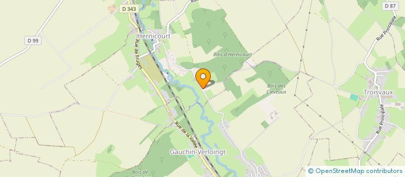 localisation de l'entreprise MONSIEUR DOMINIQUE DUPUIS  HERNICOURT