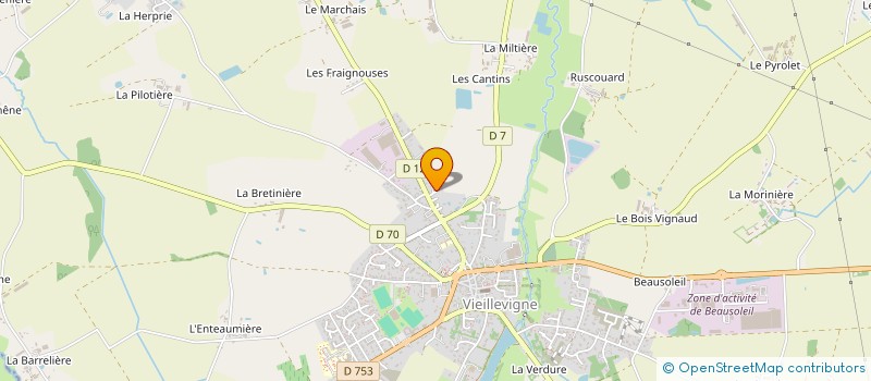 localisation de l'entreprise MONSIEUR DOMINIQUE DURAND à VIEILLEVIGNE