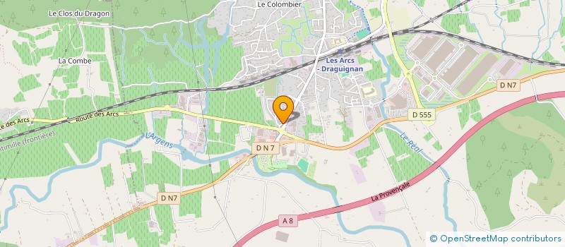 localisation de l'entreprise MONSIEUR DOMINIQUE DURANTI  DRAGUIGNAN