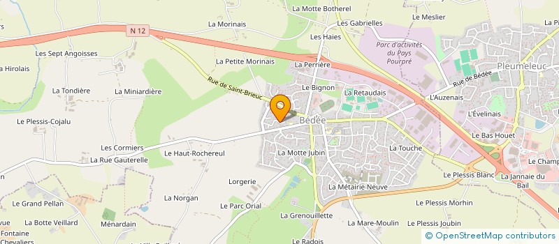 localisation de l'entreprise MONSIEUR DOMINIQUE DURE  BEDEE