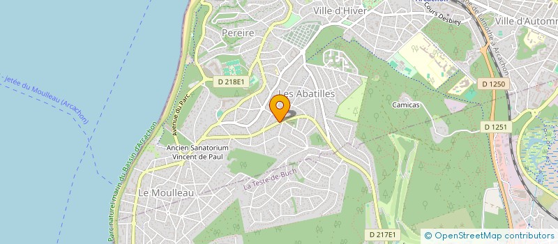 localisation de l'entreprise MONSIEUR DOMINIQUE DUVAL  ARCACHON