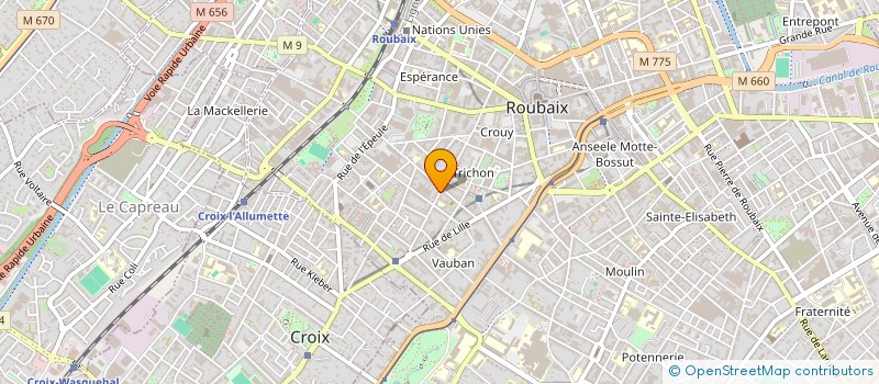 localisation de l'entreprise MONSIEUR DOMINIQUE DUYCK  ROUBAIX