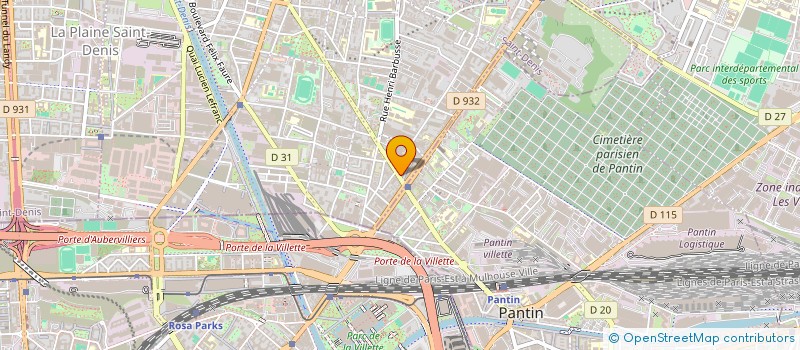 localisation de l'entreprise MONSIEUR DOMINIQUE DYCK  AUBERVILLIERS