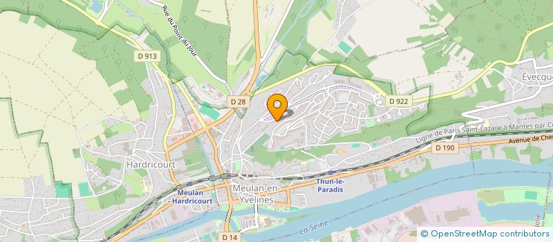 localisation de l'entreprise MONSIEUR DOMINIQUE-ELIE MAHOUKOU  MEULAN-EN-YVELINES