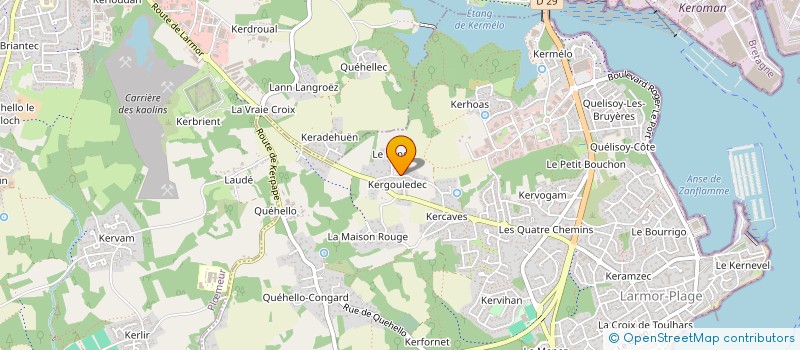 localisation de l'entreprise MONSIEUR DOMINIQUE EUVRARD  LARMOR-PLAGE