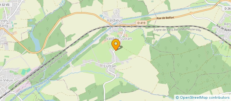 localisation de l'entreprise MONSIEUR DOMINIQUE FAIVRE  VALDIEU LUTRAN