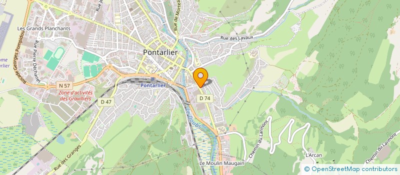 localisation de l'entreprise MONSIEUR DOMINIQUE FAIVRE  PONTARLIER