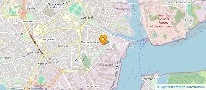 localisation de l'entreprise MONSIEUR DOMINIQUE FALQUERHO à LORIENT