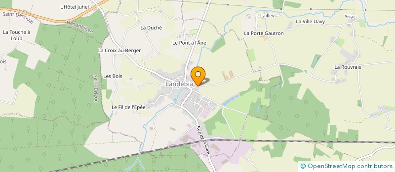 localisation de l'entreprise MONSIEUR DOMINIQUE FANOUILLERE  LANDEBIA