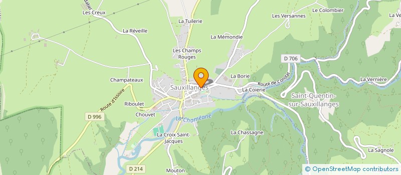 localisation de l'entreprise MONSIEUR DOMINIQUE FAURE à SAUXILLANGES