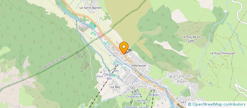 localisation de l'entreprise MONSIEUR DOMINIQUE FAURE  LA SALLE-LES-ALPES