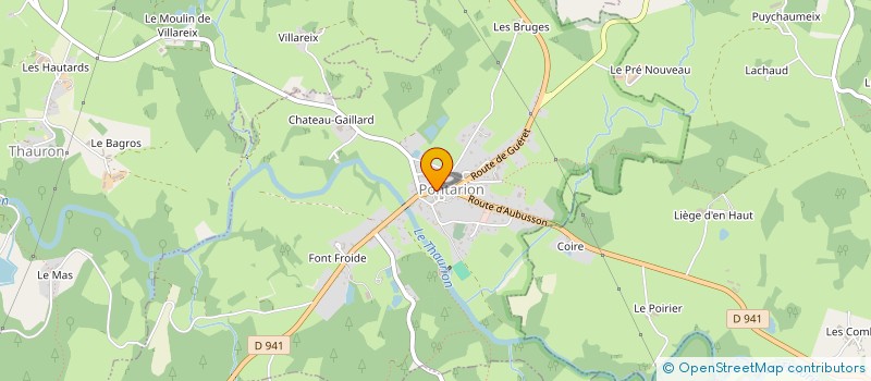 localisation de l'entreprise MONSIEUR DOMINIQUE FAURY à PONTARION
